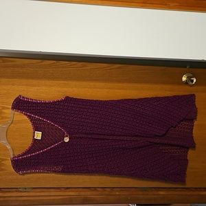 Hand Jive Crocheted Tunic Vest
